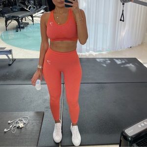 Gymshark Vital Seamless 2.0 Leggings - Orange Marl